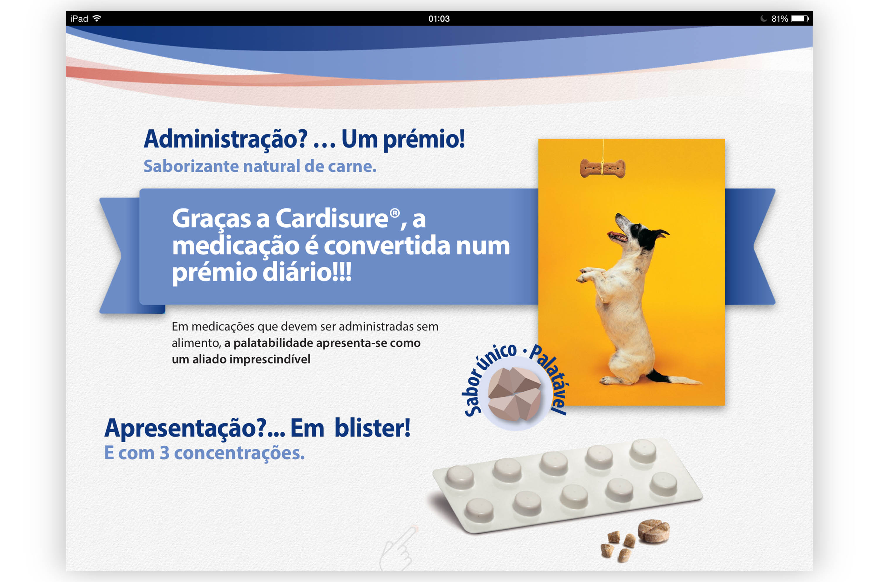 Esteve Cardisure Ipad app dog medication pack